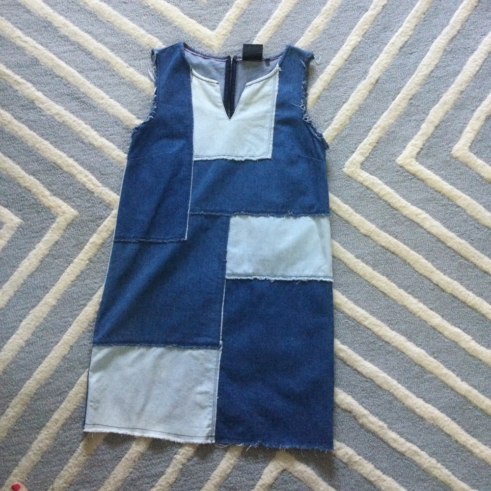 Nanette Lepore Patchwork Denim Mini Dress